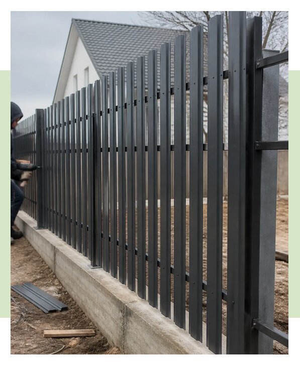 Металлический штакетник с установкой под ключ в Богородицке