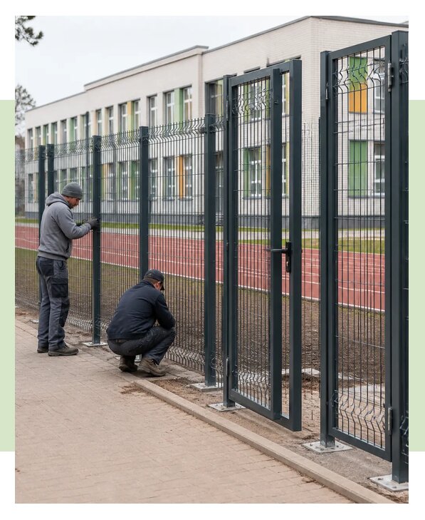 Монтаж ограждений для школ и учебных учреждений в Богородицке